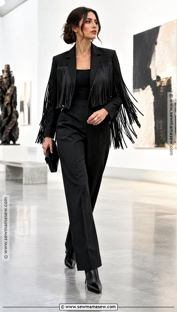 Avant Garde Fringe And Trousers Outfit - 15 Fall Avant Garde Fashion Ideas