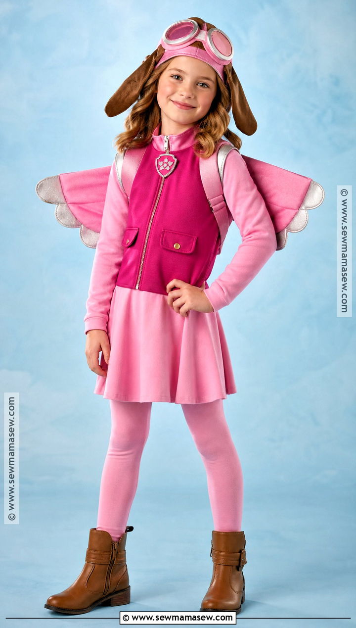 Aviator Skye Halloween Costume - 30 paw patrol halloween costume ideas
