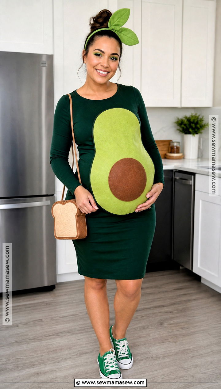 Avocado Bump Maternity Costume - 30 maternity halloween costumes