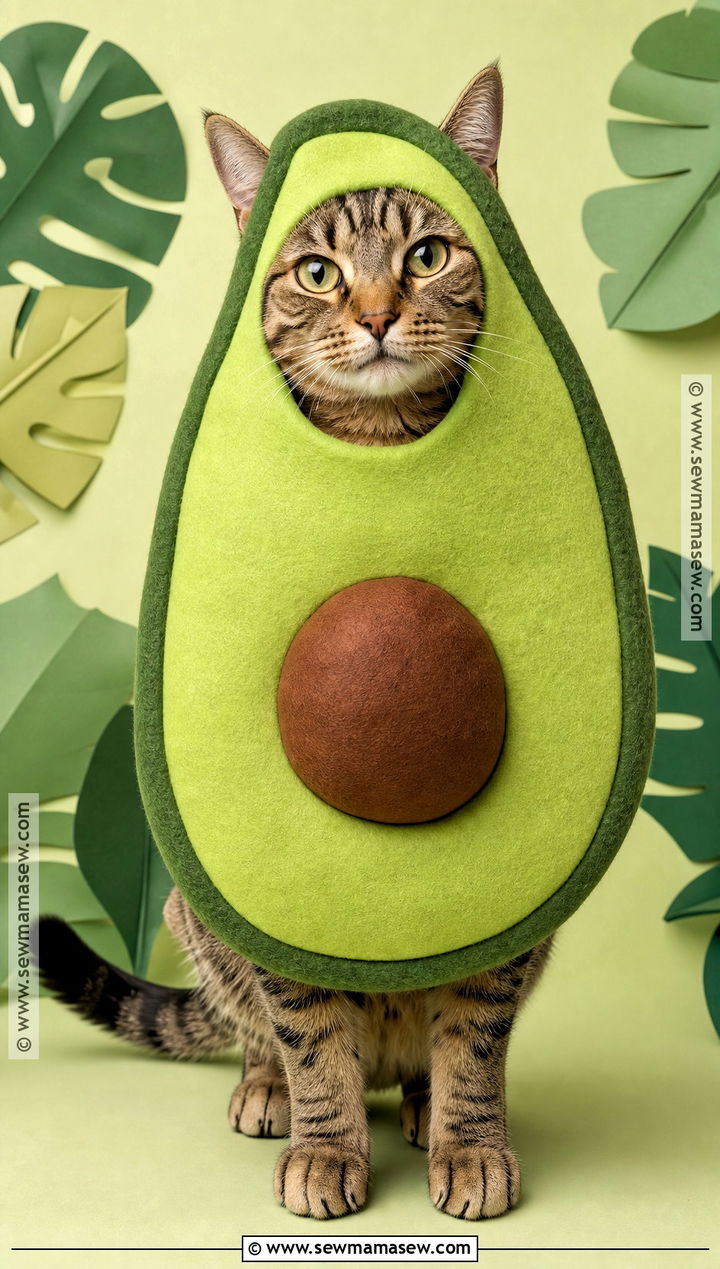 Avocado Cat Costume - 30 Halloween Costume Ideas for Cats