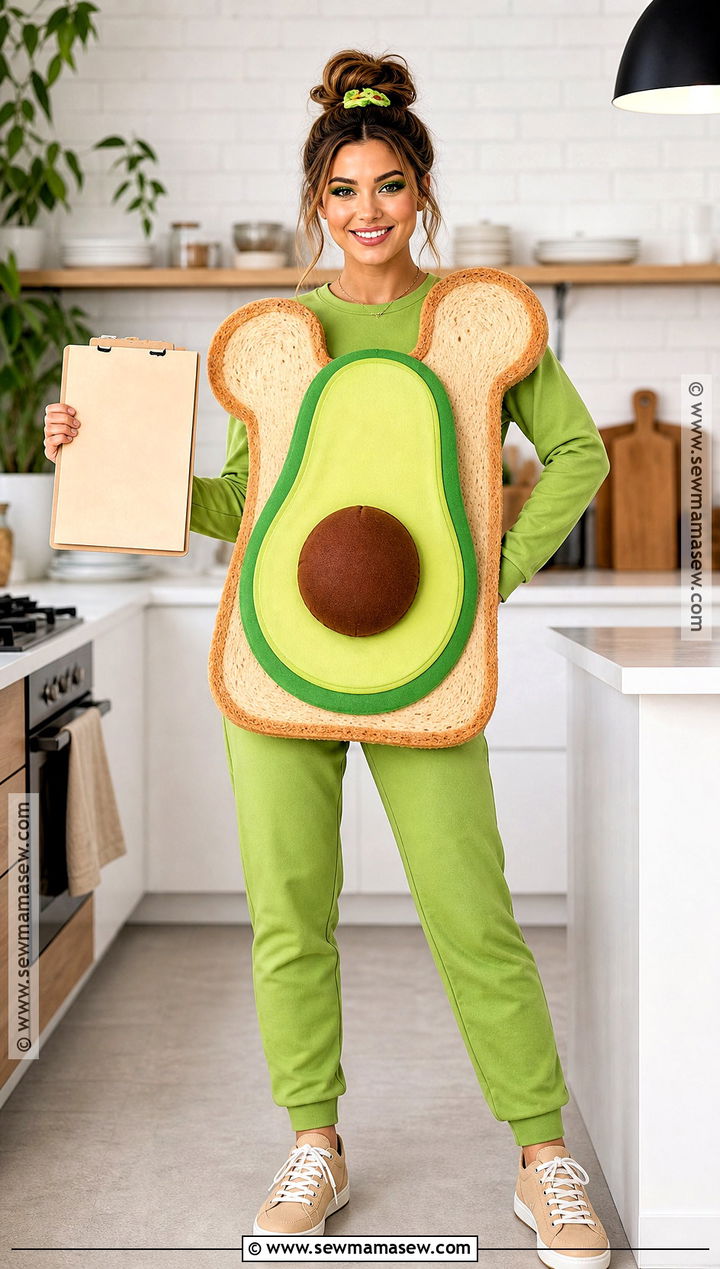 Avocado Toast Costume - 45 funny halloween costumes for women