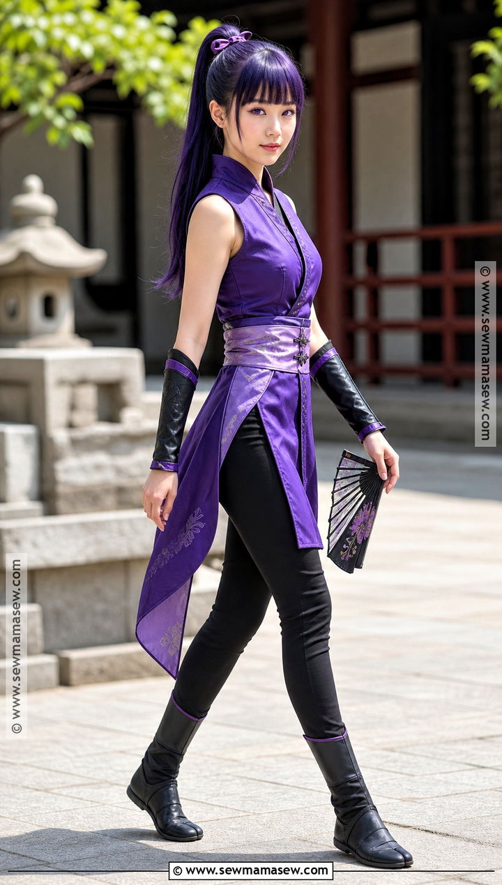 Ayane Cosplay With Purple High Ponytail - 30 purple hair cosplay ideas