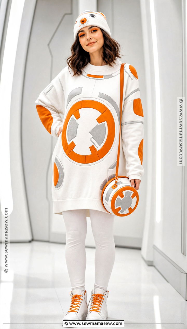 BB 8 Costume With Orange Details - 30 Easy Star Wars Costumes