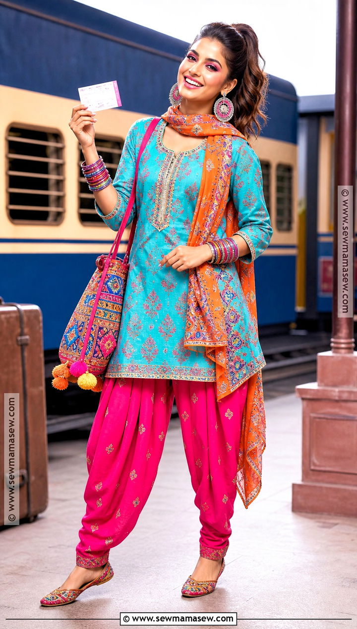 Babli Colorful Patiala Costume - 30 Bollywood Halloween Costume Ideas