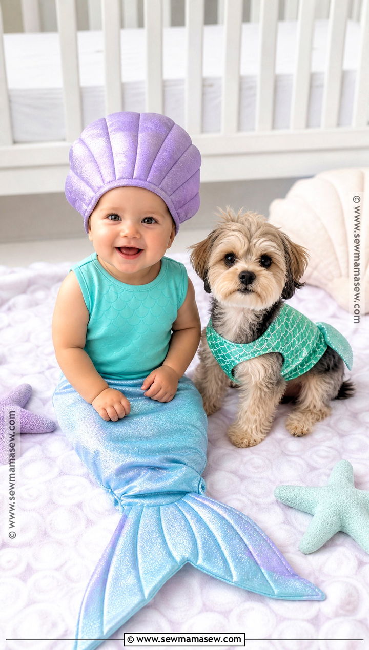 Baby And Pet Mermaid Costume - 35 Mermaid Costumes