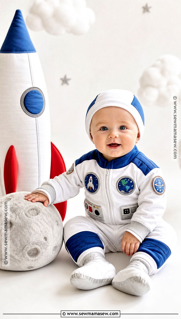 Baby Astronaut Costume With Space Cap - 30 baby costumes for boys