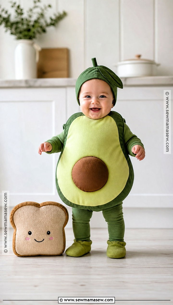 Baby Avocado Costume - 30 funny baby costumes