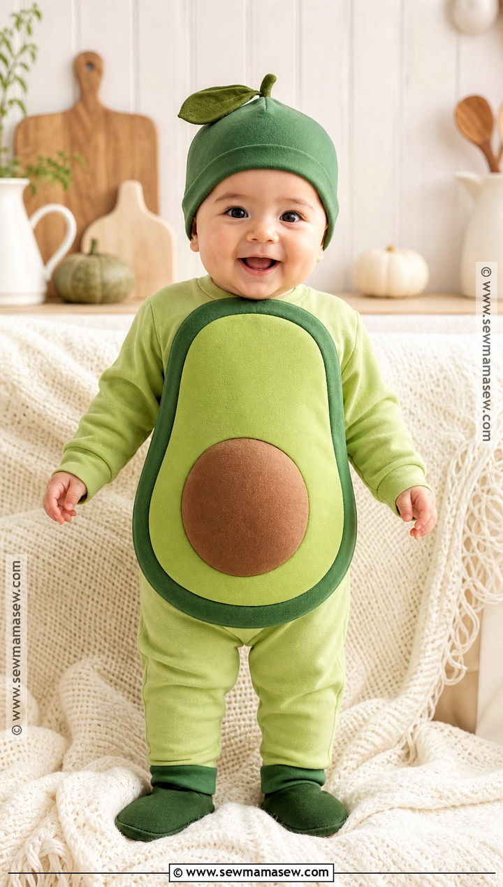 Baby Avocado Halloween Costume - 30 halloween costumes with for babies