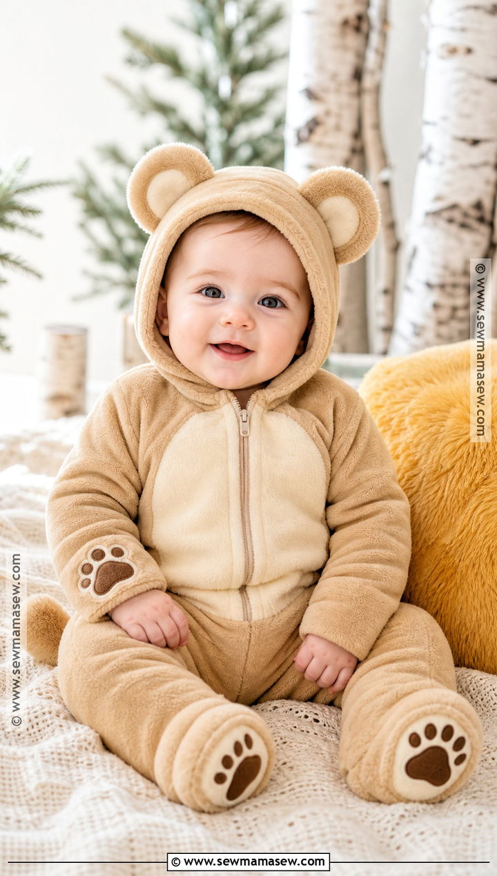 Baby Bear Costume With Paw Booties - 30 baby costumes for boys