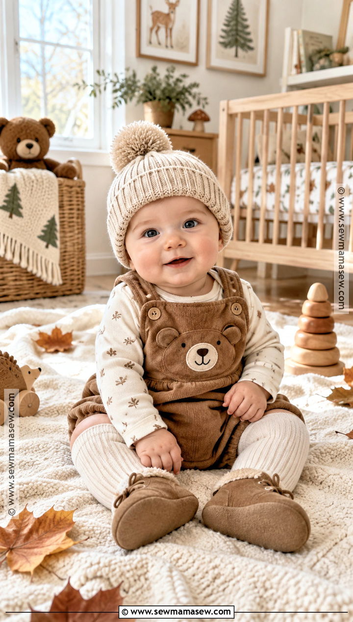 Baby Bear Romper With Beanie And Booties - 20 baby autumn outfits