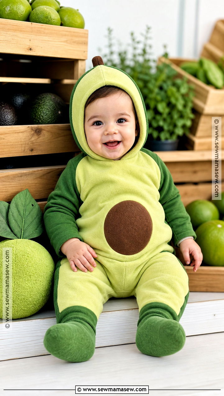Baby Boy Avocado Costume - 30 1st halloween costumes for boys