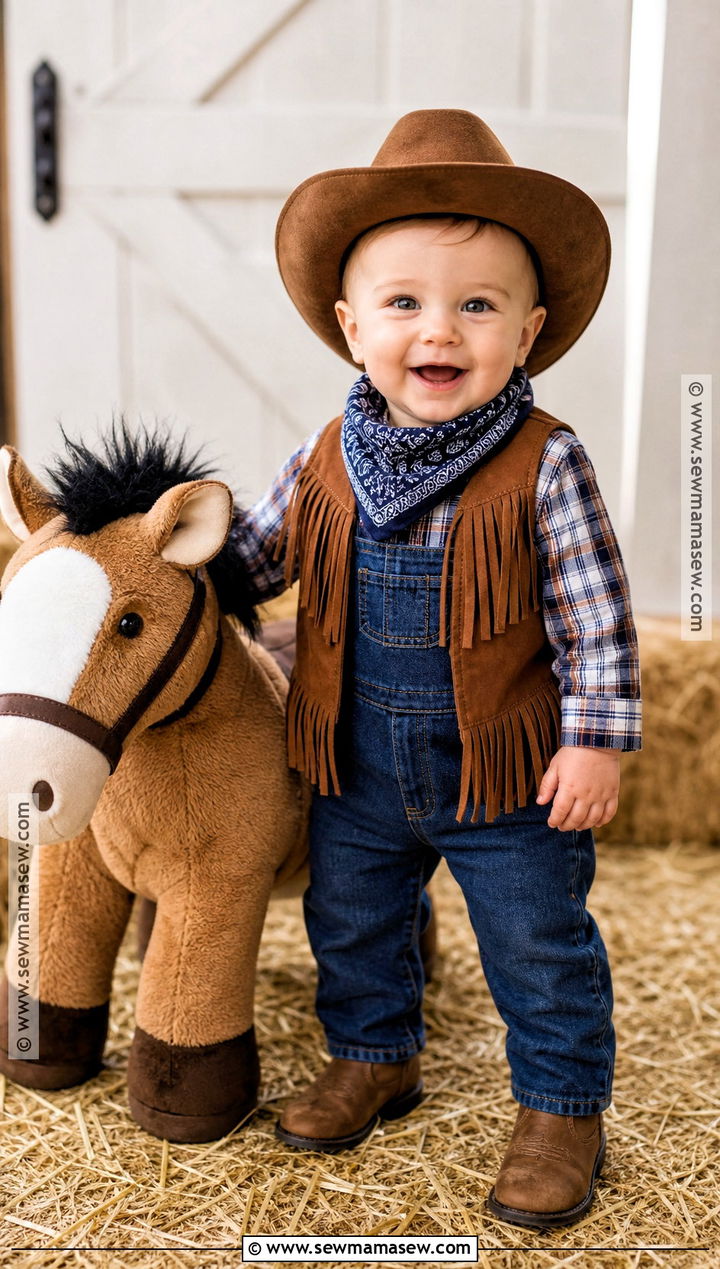 Baby Boy Cowboy Costume - 30 1st halloween costumes for boys