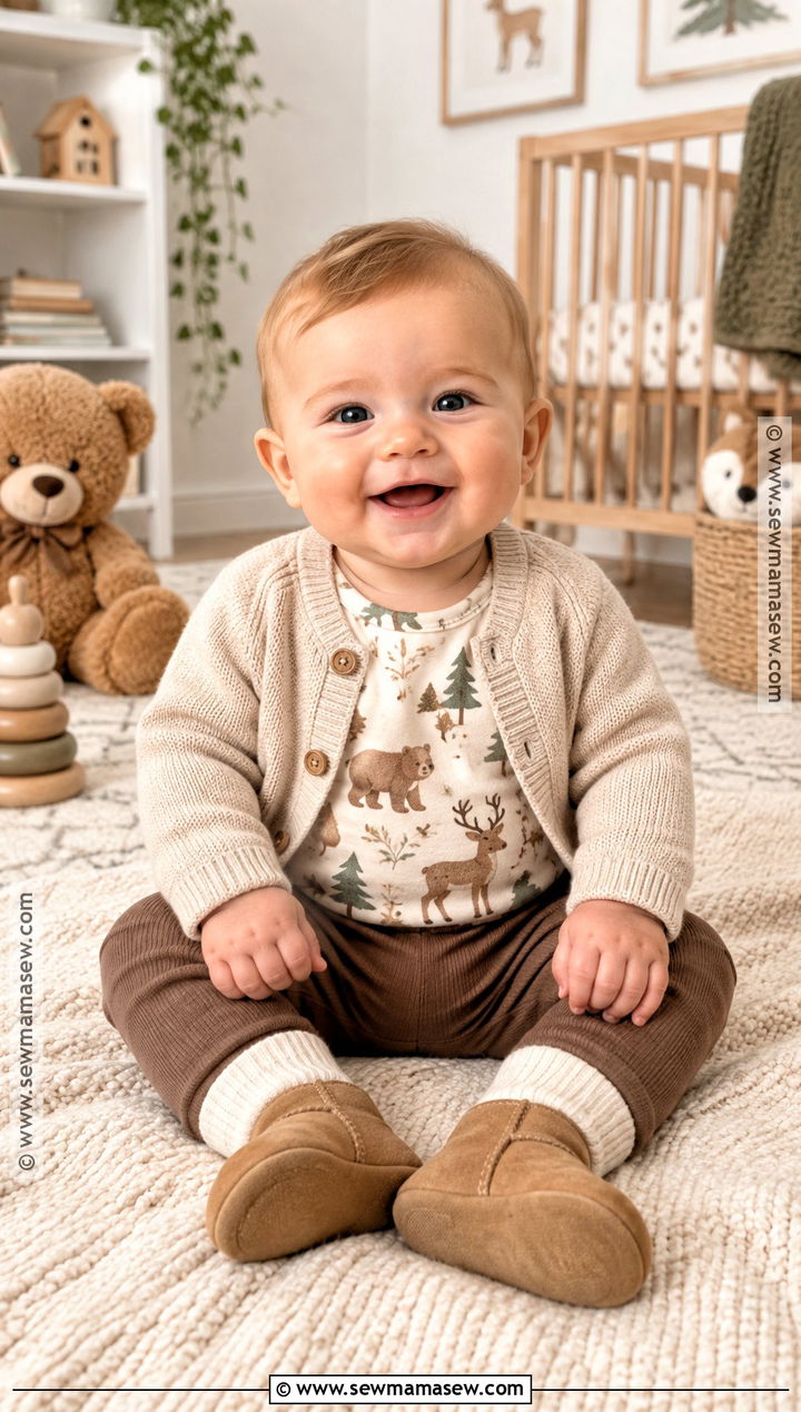 Baby Boy Fall Outfit With Cardigan And Leggings - 15 Baby Boy Fall Outfits 6 Months