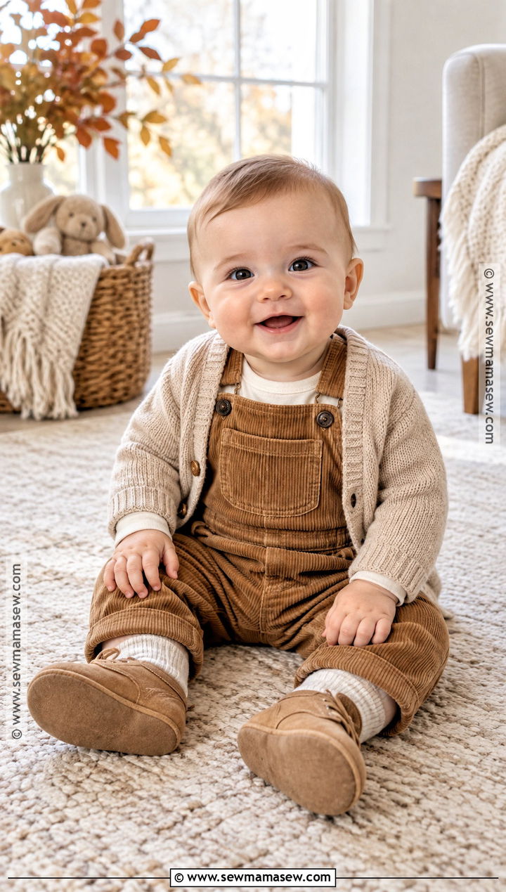 Baby Boy Fall Outfit With Corduroy Overalls And Bodysuit - 15 Baby Boy Fall Outfits 6 Months