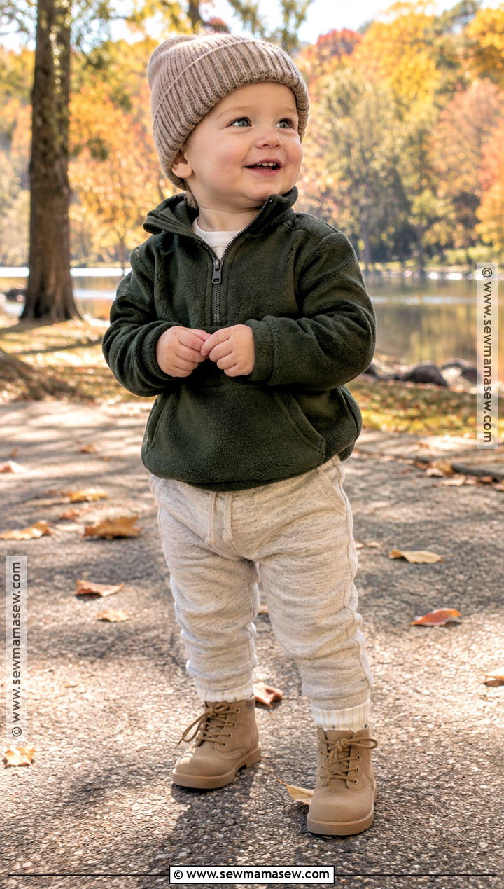 Baby Boy Fall Outfit With Fleece Pullover - 25 baby boy fall outfits