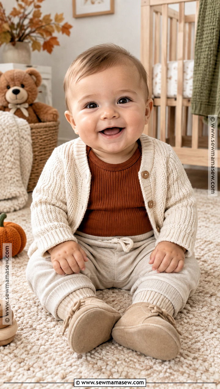 Baby Boy Fall Outfit With Ribbed Bodysuit And Joggers - 15 Baby Boy Fall Outfits 6 Months