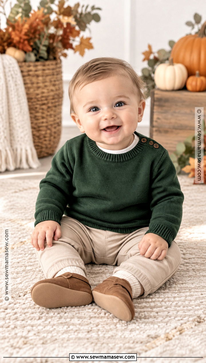 Baby Boy Fall Outfit With Sweater And Chinos - 15 Baby Boy Fall Outfits 6 Months