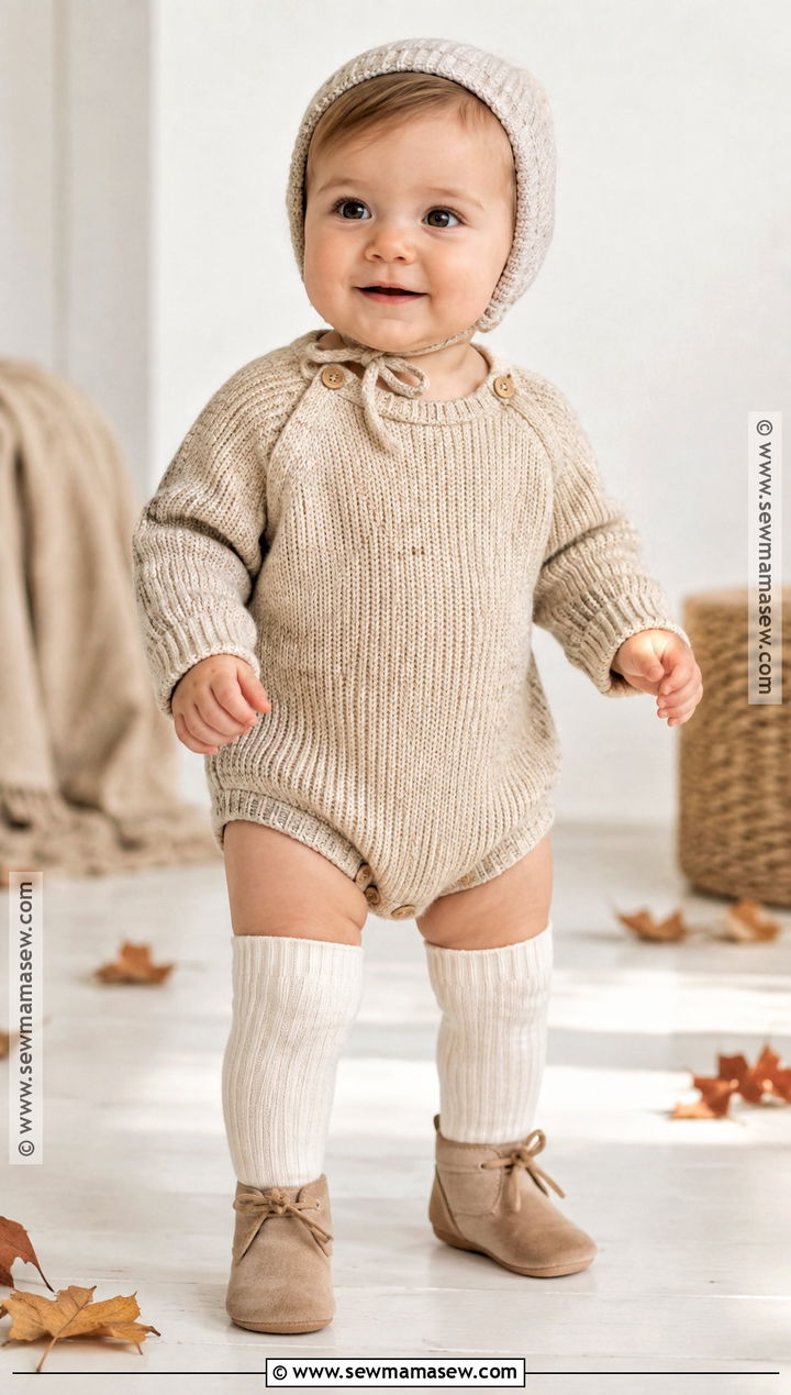 Baby Boy Fall Outfit With Sweater Romper - 25 baby boy fall outfits