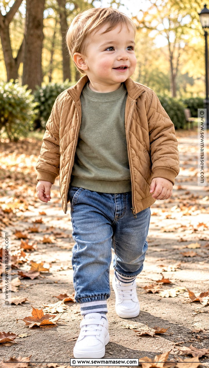 Baby Boy Fall Outfit With Sweatshirt And Jeans - 25 baby boy fall outfits