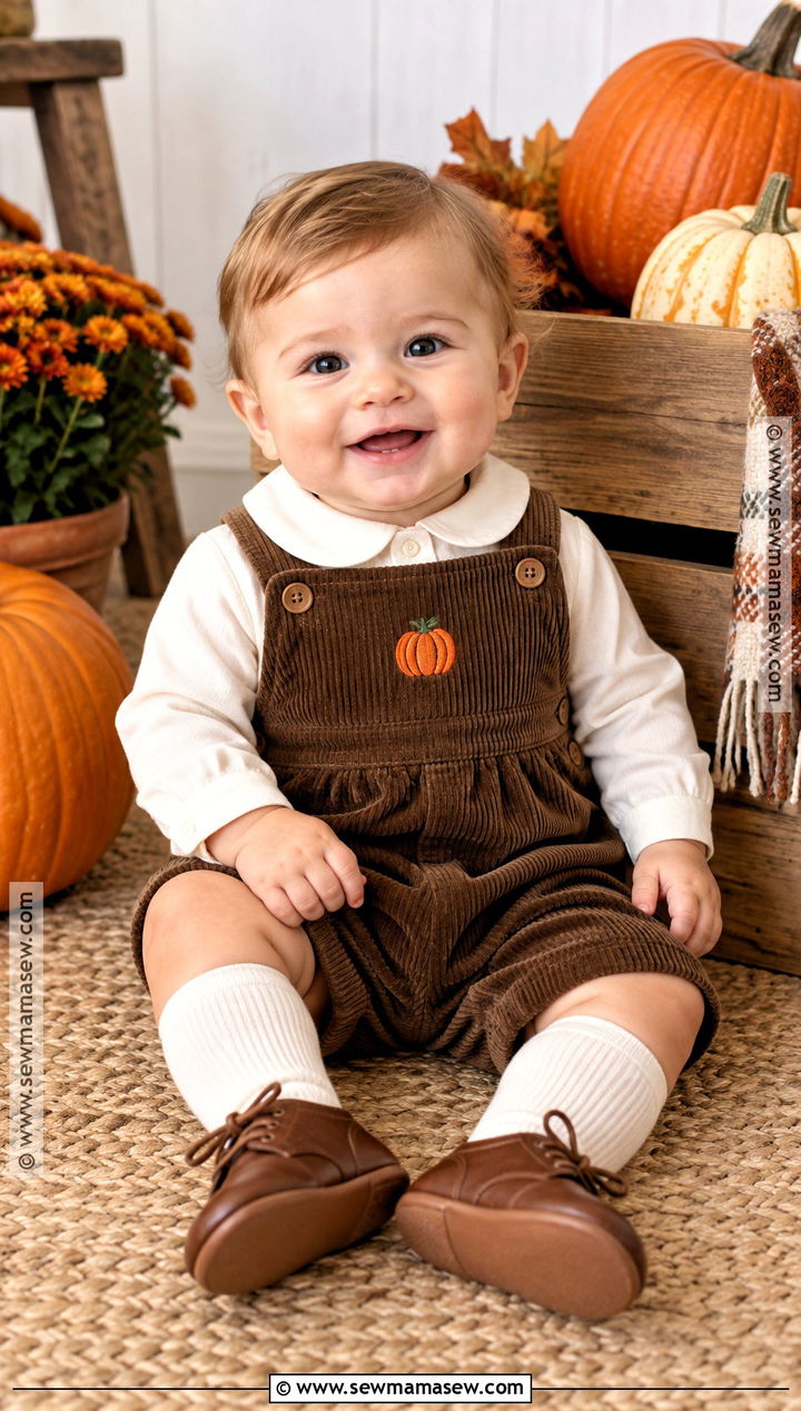 Baby Boy Pumpkin Patch Outfit With Brown Longall - 20 baby boy pumpkin patch outfit ideas