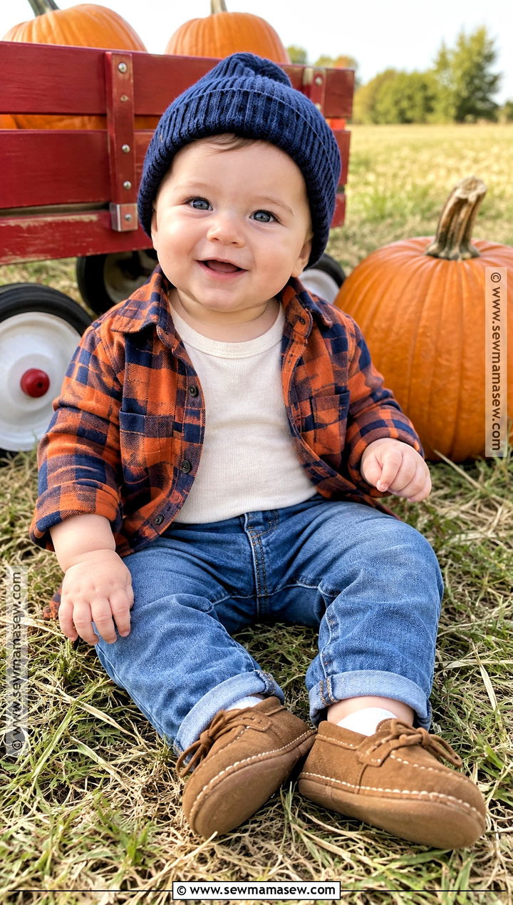 Baby Boy Pumpkin Patch Outfit With Flannel And Jeans - 20 baby boy pumpkin patch outfit ideas