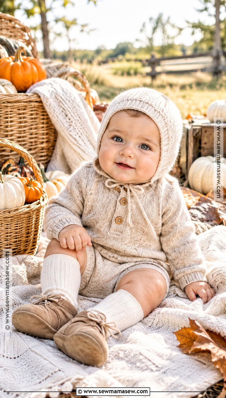 Baby Boy Pumpkin Patch Outfit With Knit Romper - 20 baby boy pumpkin patch outfit ideas