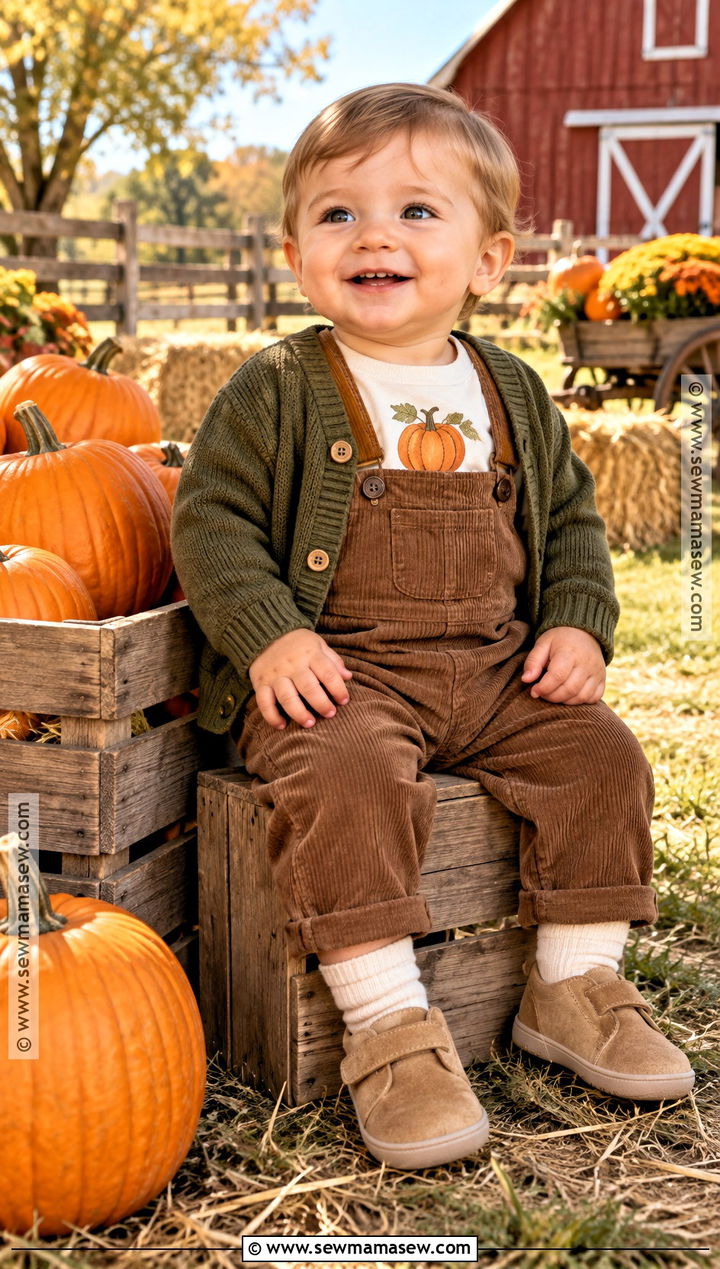Baby Boy Pumpkin Patch Outfit With Personalized Shirt - 20 baby boy pumpkin patch outfit ideas
