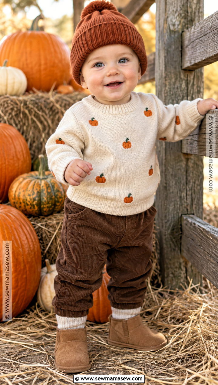 Baby Boy Pumpkin Patch Outfit With Pumpkin Sweater - 20 baby boy pumpkin patch outfit ideas