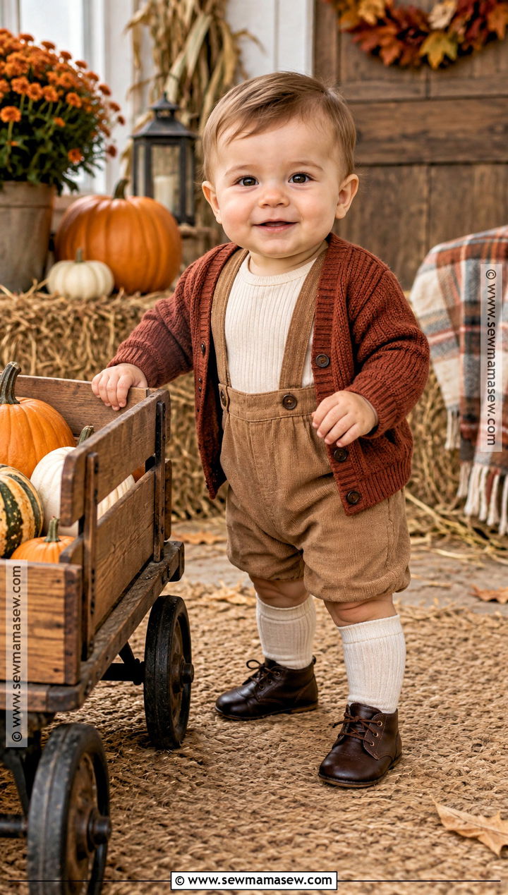 Baby Boy Pumpkin Patch Outfit With Suspender Pants - 20 baby boy pumpkin patch outfit ideas