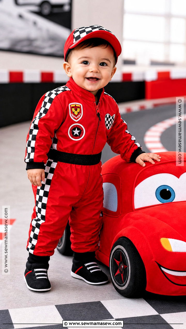 Baby Boy Race Car Driver Costume - 30 1st halloween costumes for boys