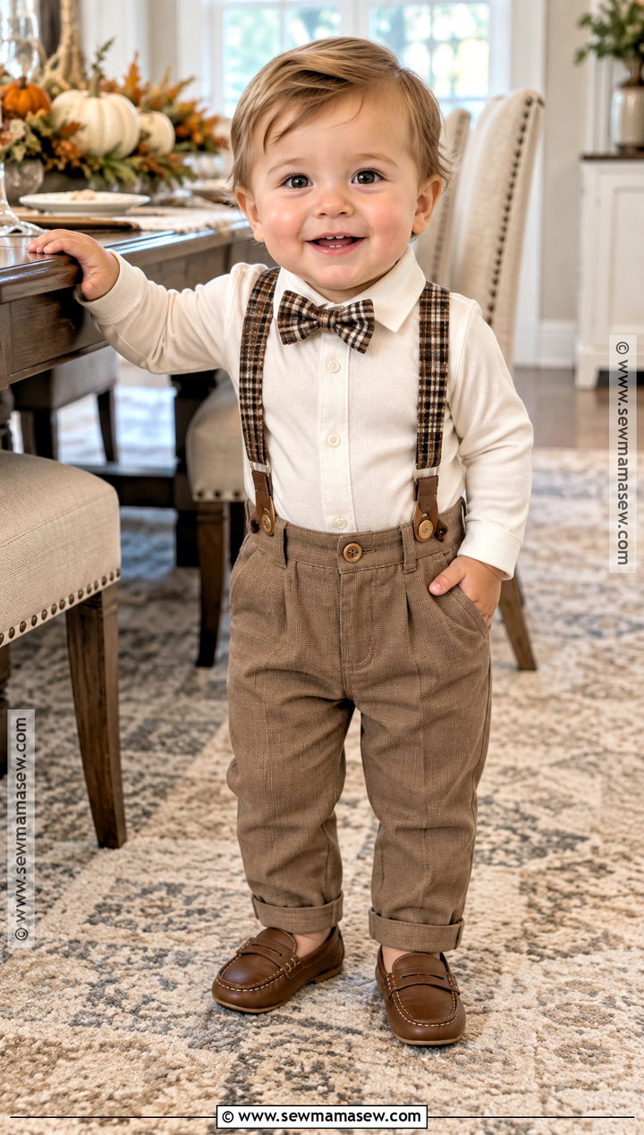 Baby Boy Thanksgiving Bow Tie Outfit - 20 baby thanksgiving outfit ideas for boys
