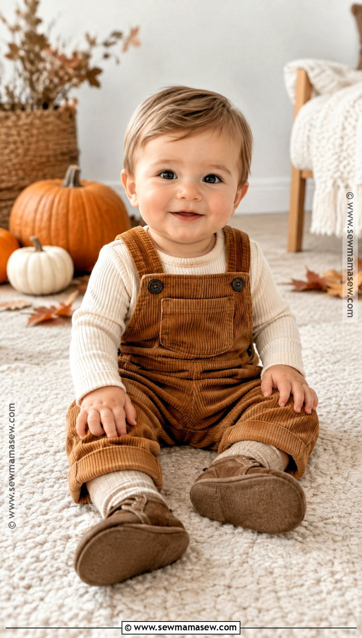 Baby Boy Thanksgiving Corduroy Overall Outfit - 25 baby boy thanksgiving outfit ideas