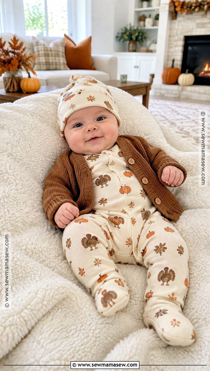 Baby Boy Thanksgiving Footed Pajama Outfit - 25 baby boy thanksgiving outfit ideas