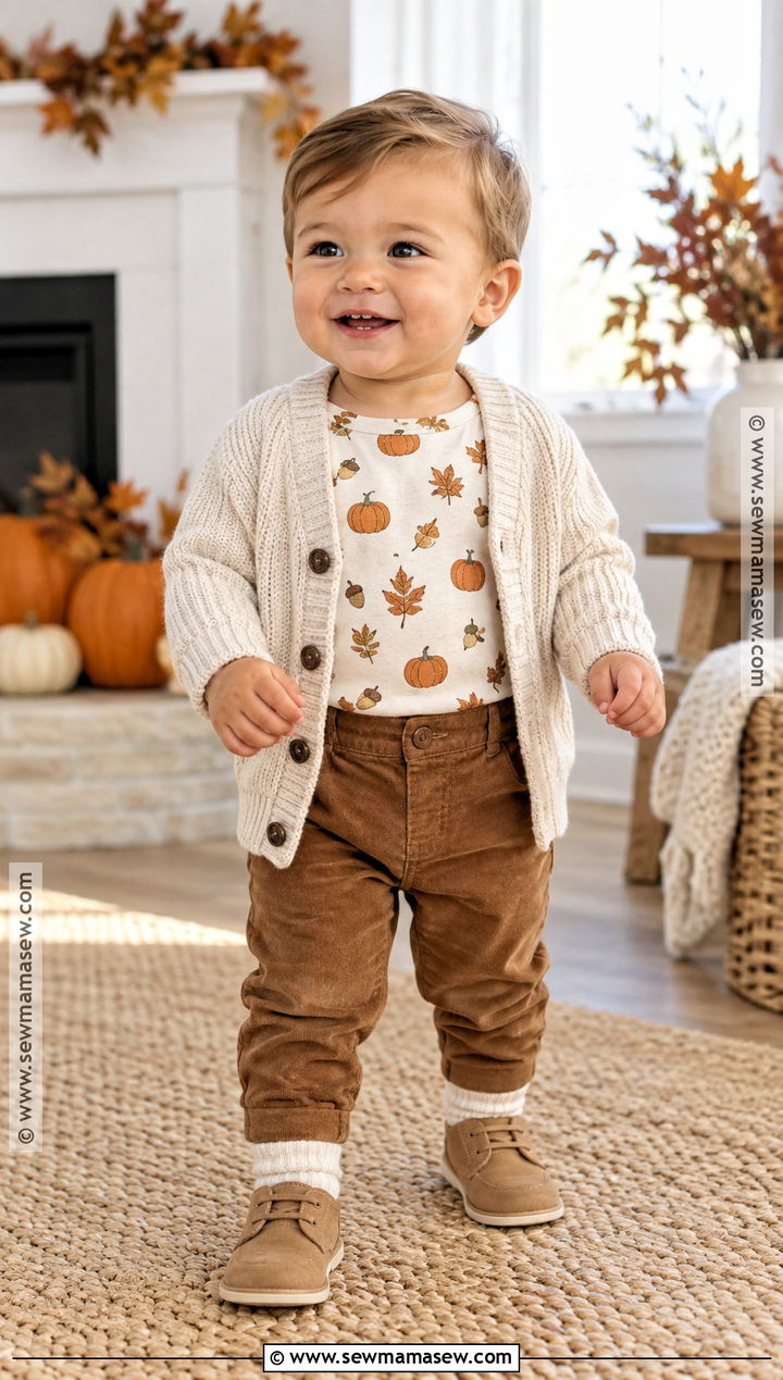Baby Boy Thanksgiving Harvest Print Outfit - 25 baby boy thanksgiving outfit ideas
