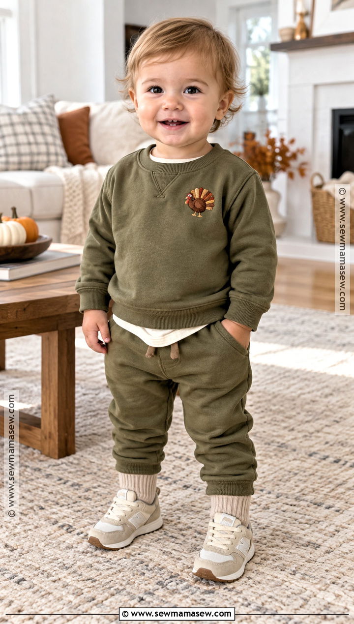 Baby Boy Thanksgiving Jogger Set - 25 baby boy thanksgiving outfit ideas