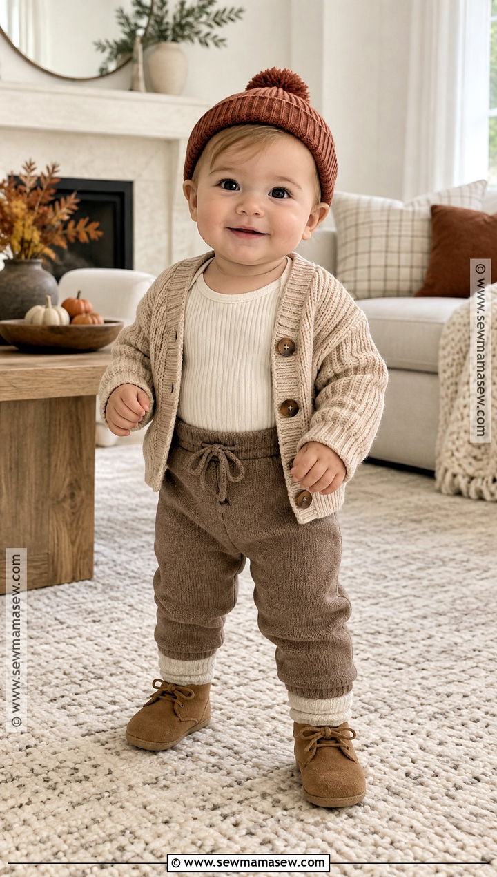 Baby Boy Thanksgiving Neutral Layered Outfit - 25 baby boy thanksgiving outfit ideas