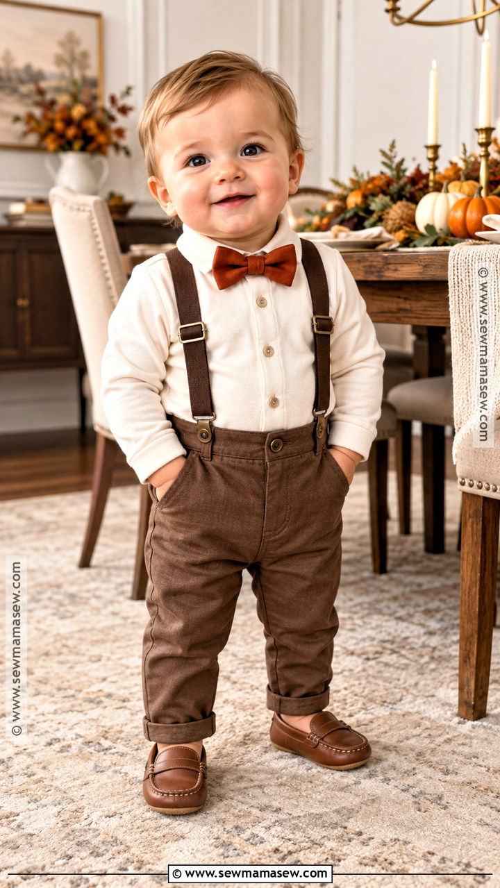 Baby Boy Thanksgiving Suspender Outfit - 20 baby thanksgiving outfit ideas for boys