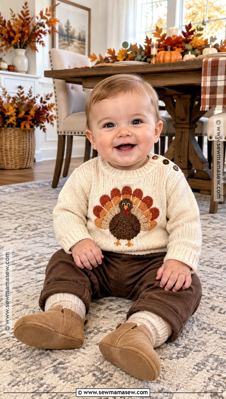 Baby Boy Thanksgiving Sweater And Pants Outfit - 25 baby boy thanksgiving outfit ideas