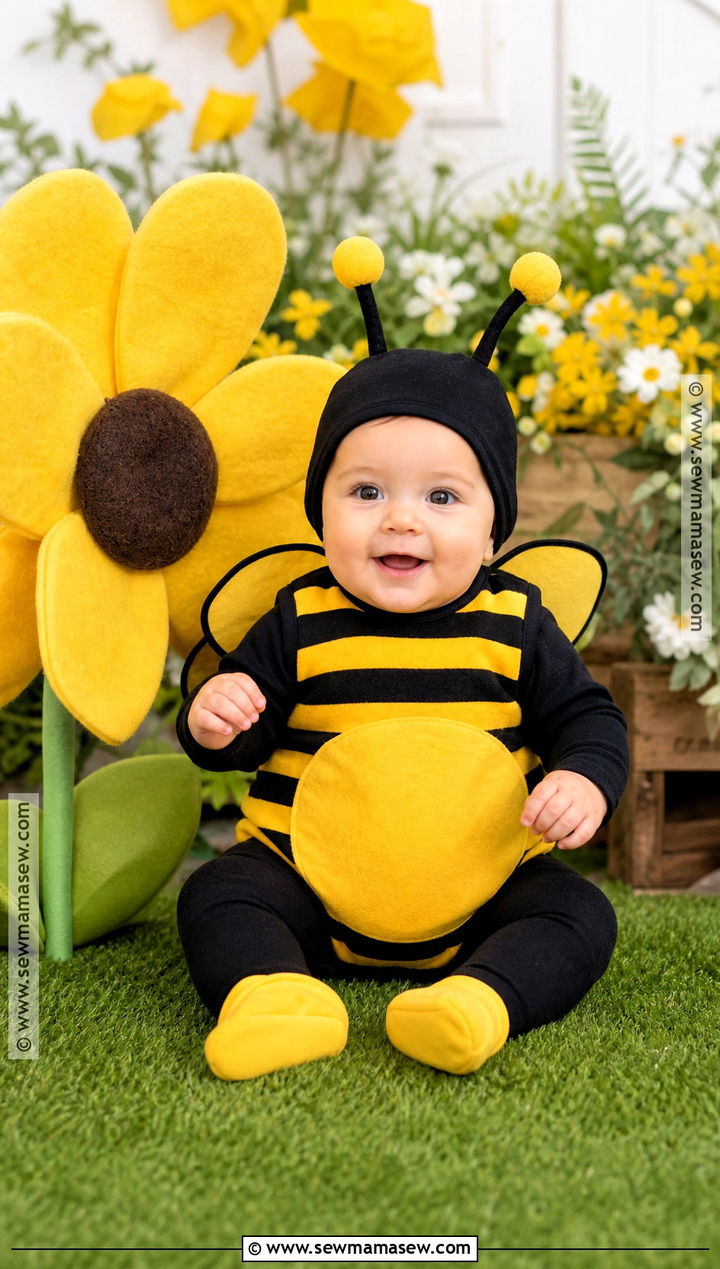 Baby Bumblebee Costume With Soft Wings - 30 baby costumes for boys