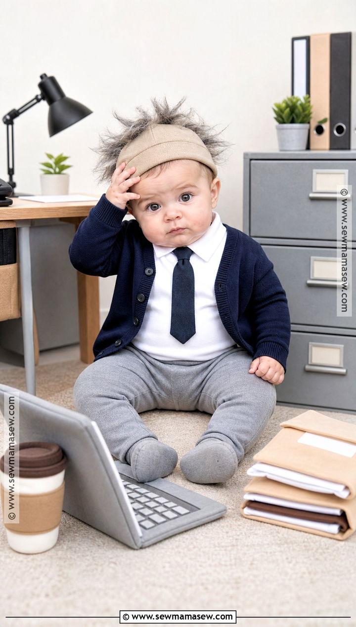 Baby Businessman With Coffee Costume - 30 funny baby costumes
