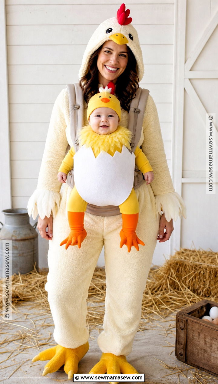 Baby Carrier Chicken Costume - 30 baby chicken costume ideas