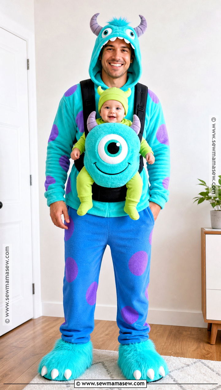 Baby Carrier Mike And Sully Costume - 35 mike and sully costume ideas