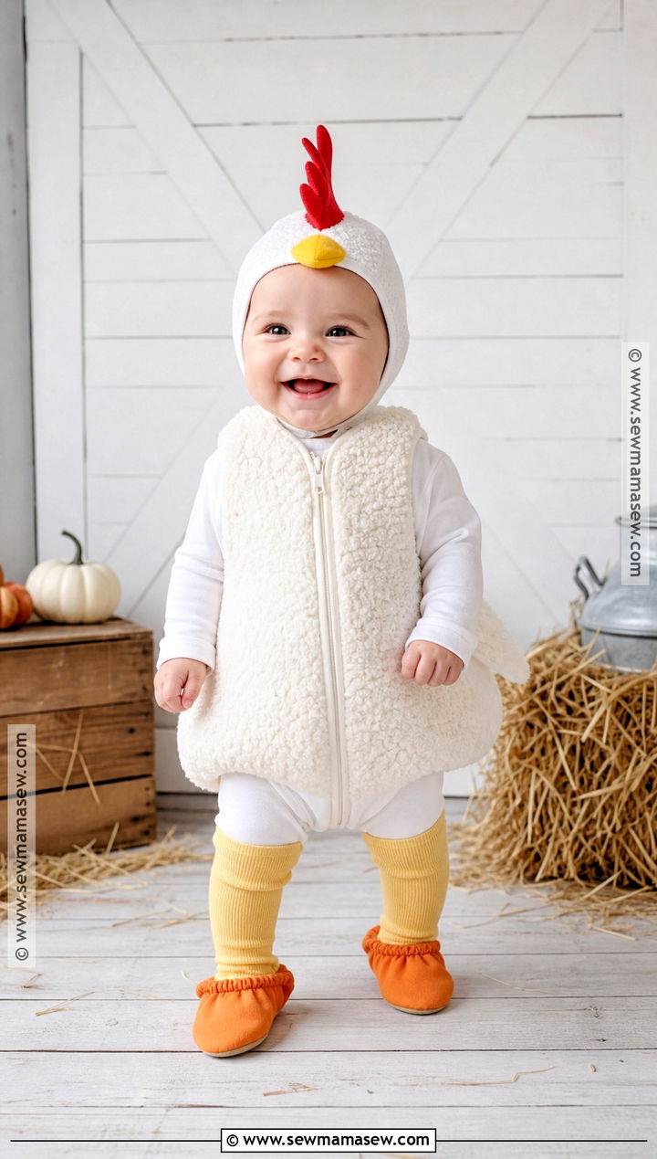 Baby Chicken Costume - 50 baby halloween costumes