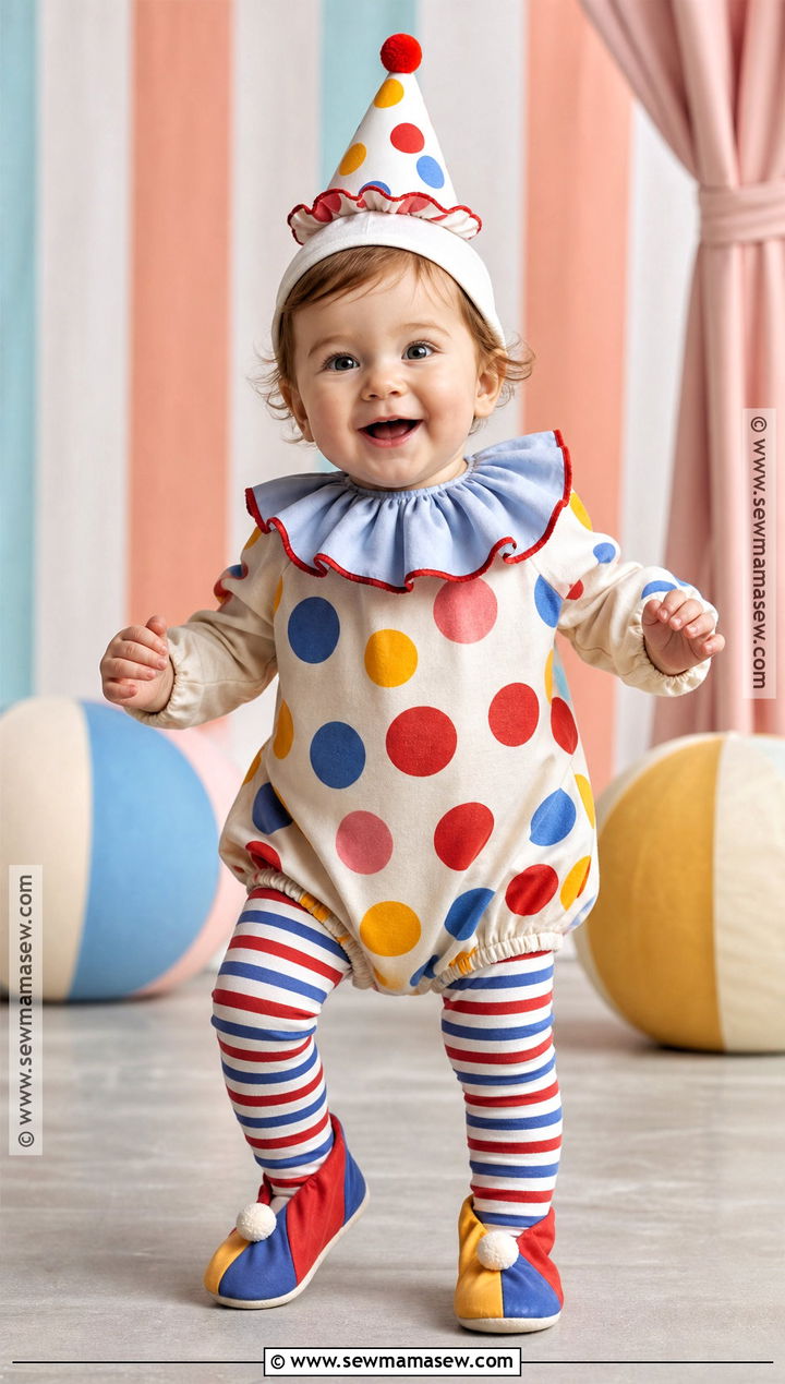 Baby Clown Costume - 50 baby halloween costumes