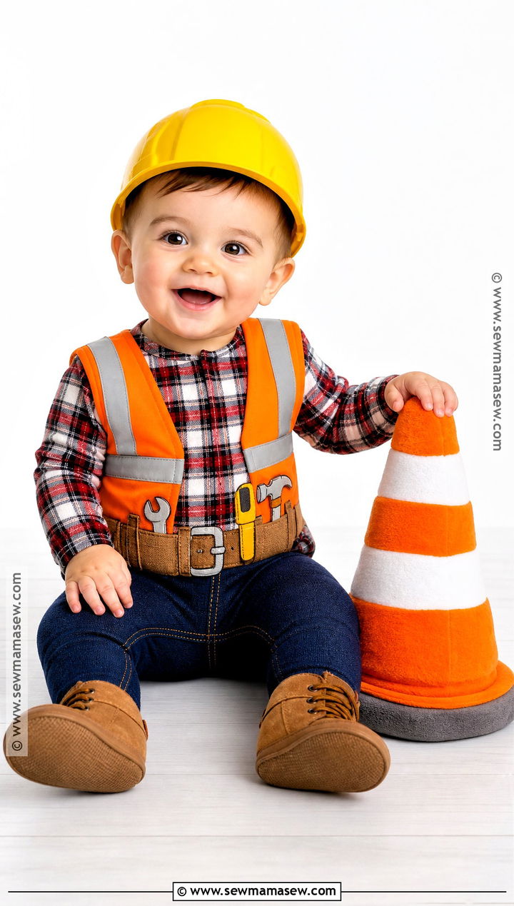 Baby Construction Worker Costume - 40 baby costumes