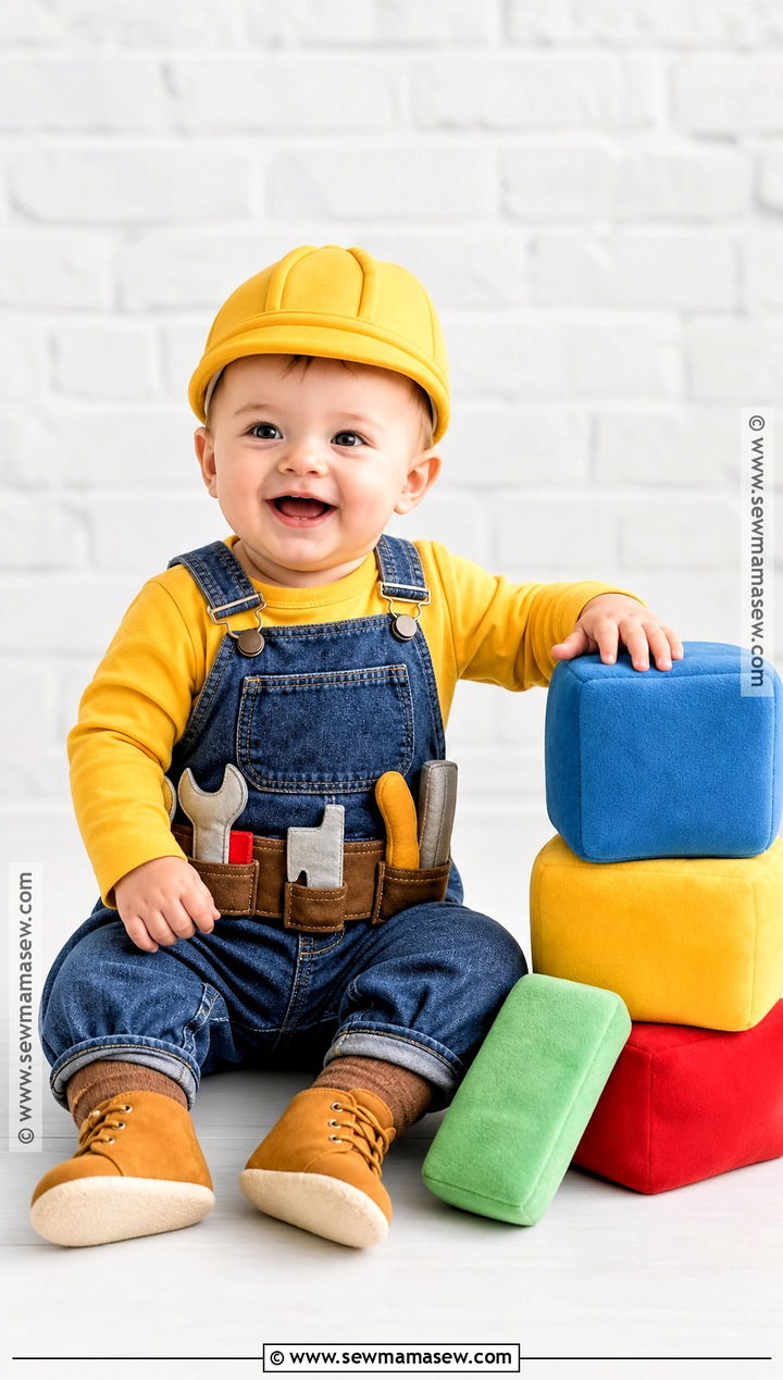 Baby Construction Worker Halloween Costume - 40 baby halloween costumes for boys