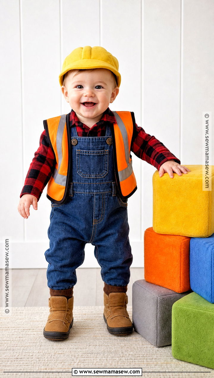Baby Construction Worker Halloween Costume - 35 one year old halloween costume ideas