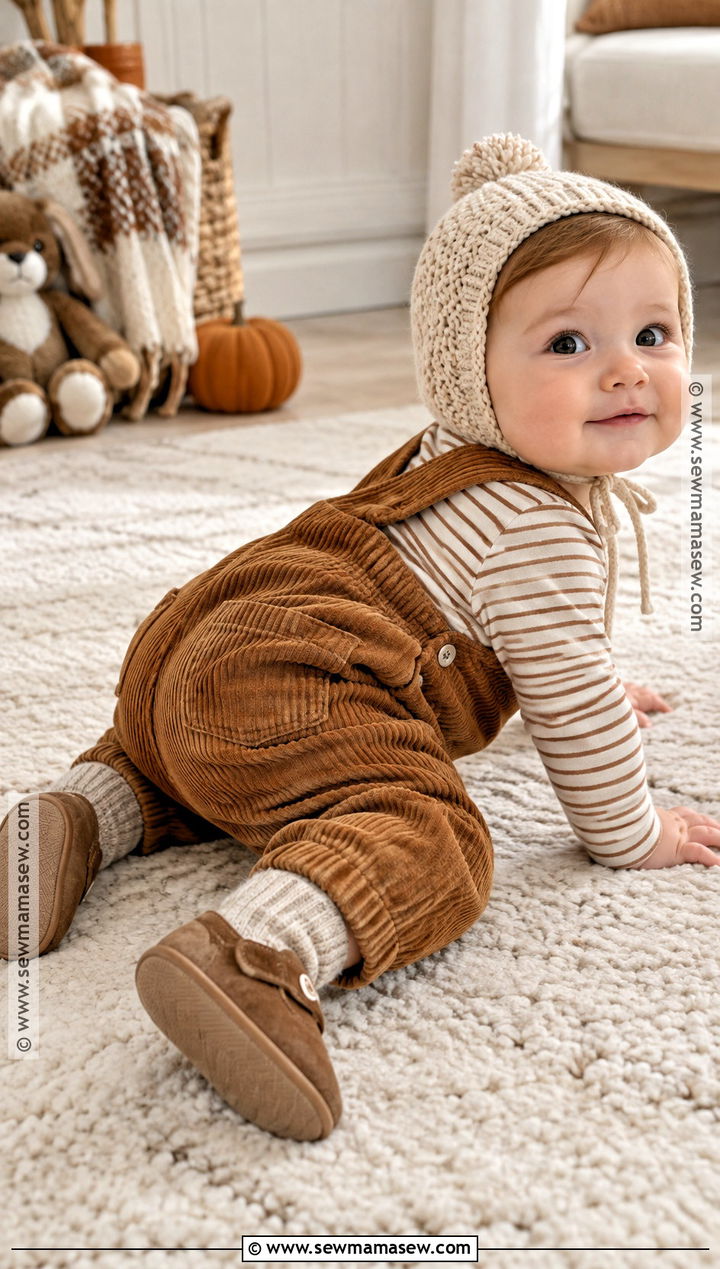 Baby Corduroy Overall Outfit - 20 Thanksgiving Outfit Ideas for Babies