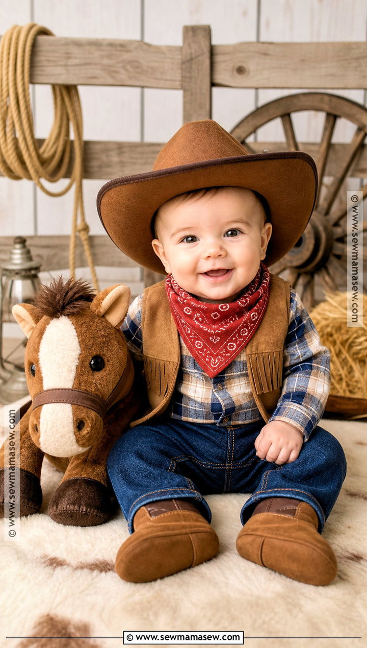 Baby Cowboy Costume - 30 first halloween costume ideas for boys