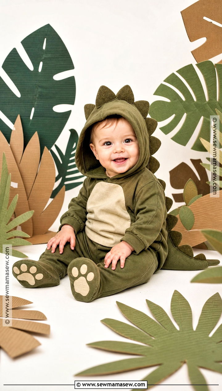 Baby Dinosaur Costume - 50 baby halloween costumes